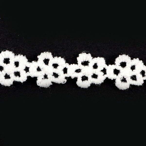 [From quantity 5] RaceRibbonTape "Chemical lace white width about 7mm 25255"