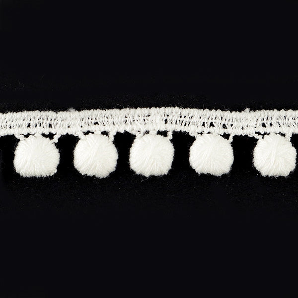 [From quantity 5] RaceRibbonTape "Chemical lace white width about 10mm 25283"