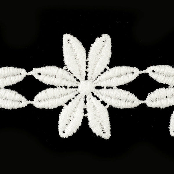 [From quantity 5] RaceRibbonTape "Chemical lace white width about 25mm 25068"