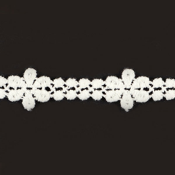 [From quantity 5] RaceRibbonTape "Chemical lace white width about 10mm 25350"