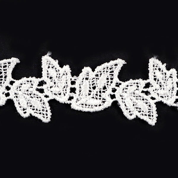 [From quantity 5] RaceRibbonTape "Chemical lace white width about 15mm 25238"