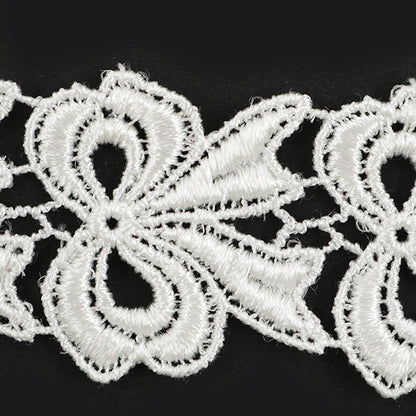 [From quantity 5] RaceRibbonTape "Chemical lace white width about 28mm 25317"