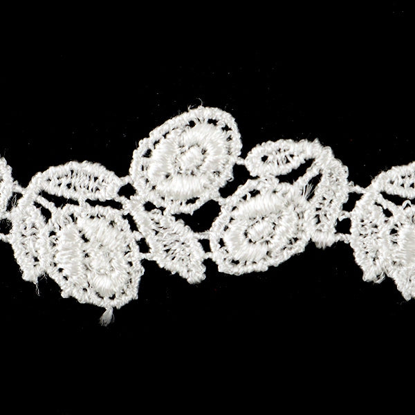 [From quantity 5] RaceRibbonTape "Chemical lace white width about 16mm 25237"