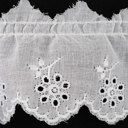 [From quantity 5] RaceRibbonTape "Cotton Frill Lace White Width about 45mm 23422S"