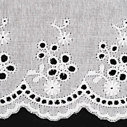 [From quantity 5] RaceRibbonTape "Cotton lace white width about 77mm 556266"