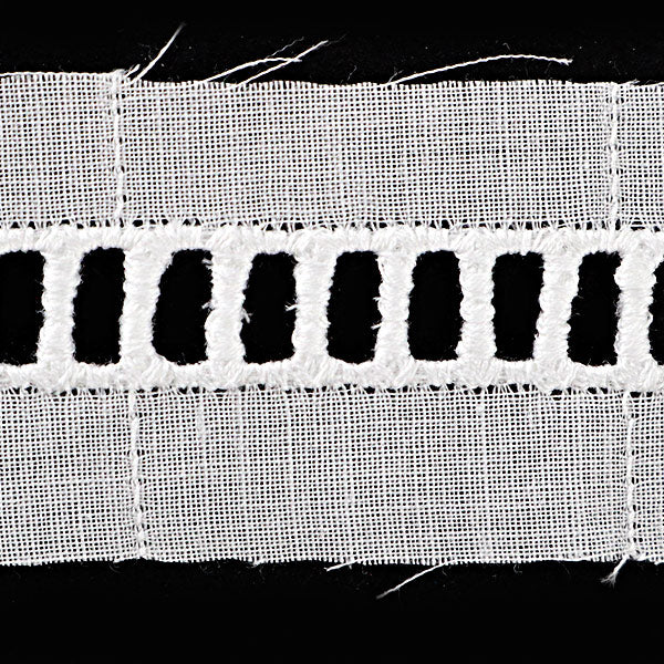 [Aus Quantität 5] Lace Ribon Tape "Baumwollspitze weiße Breite ca. 25 mm 229740"