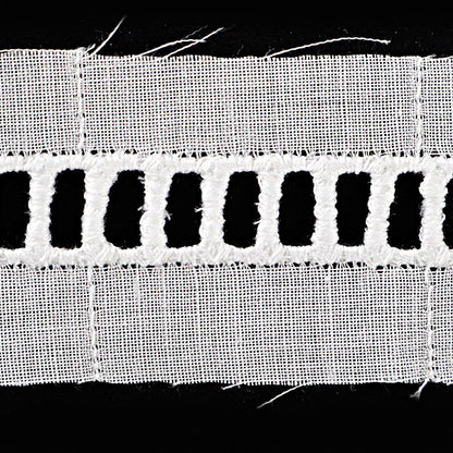 [Aus Quantität 5] Lace Ribon Tape "Baumwollspitze weiße Breite ca. 25 mm 229740"