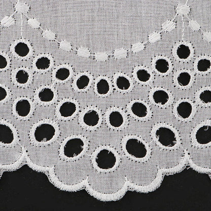 [From quantity 5] RaceRibbonTape "Cotton lace white width about 120mm T23417-1"