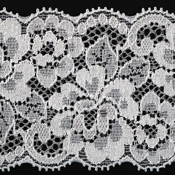 [From quantity 5] RaceRibbonTape "Stretch Russell lace white width about 55mm 2360s"