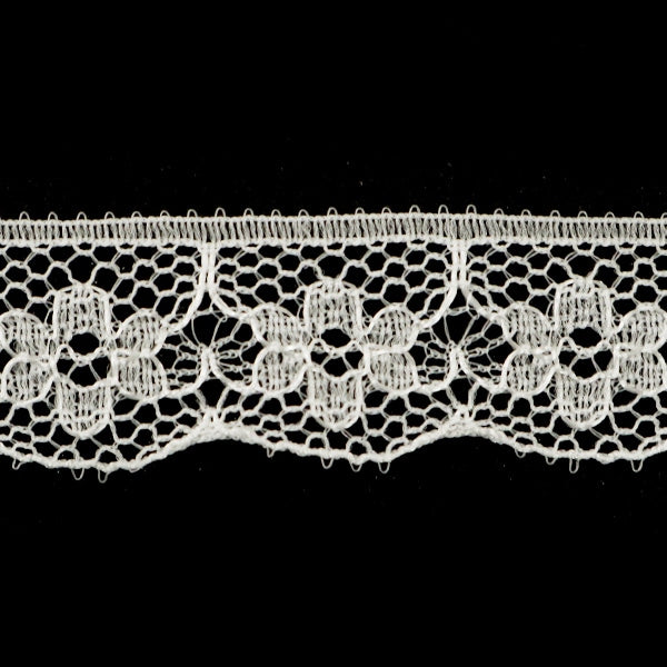 [From quantity 5] RaceRibbonTape "Russell lace white width about 12mm 761243"