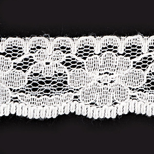 [From quantity 5] RaceRibbonTape "Russell lace white width about 20mm 761530C"