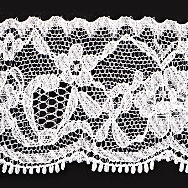 [From quantity 5] RaceRibbonTape "Russell lace white width about 43mm 764993"