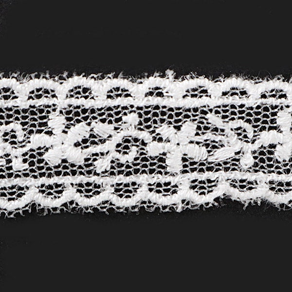 [Aus Quantität 5] Lace Ribon Tape "Tüll Spitze weiße Breite ca. 15mm 24219"