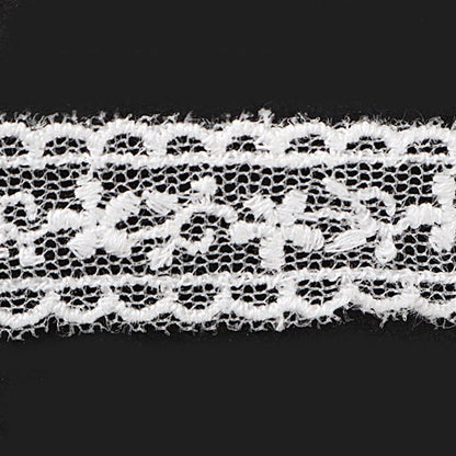 [From quantity 5] RaceRibbonTape "Tulle lace white width about 15mm 24219"