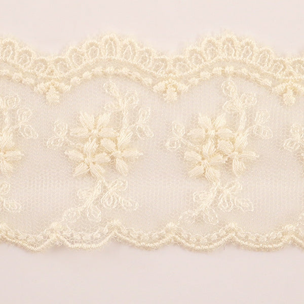 [From quantity 5] RaceRibbonTape "Tulle lace generation width about 45mm 24122-12"