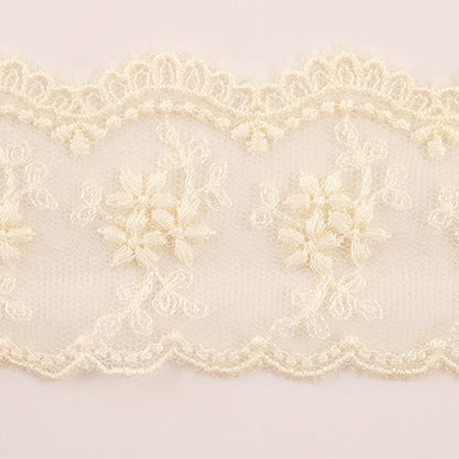 [From quantity 5] RaceRibbonTape "Tulle lace generation width about 45mm 24122-12"