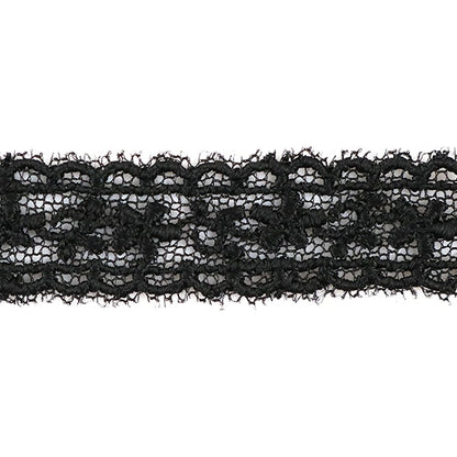 [From quantity 5] RaceRibbonTape "Tulle lace black width about 15mm 24219-19"