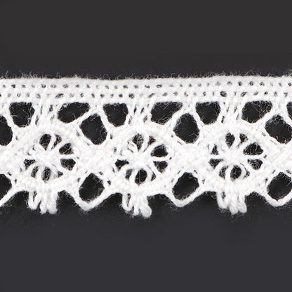 [Aus Quantität 5] Lace Ribon Tape "Torsion Spitze weiße Breite ca. 15mm 2109"