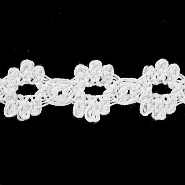 [From quantity 5] RaceRibbonTape "Torsion Lace White width about 15mm 2990]