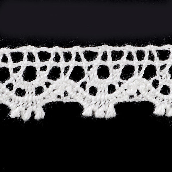 [From quantity 5] RaceRibbonTape "Torsion Lace White width about 13mm 23248]