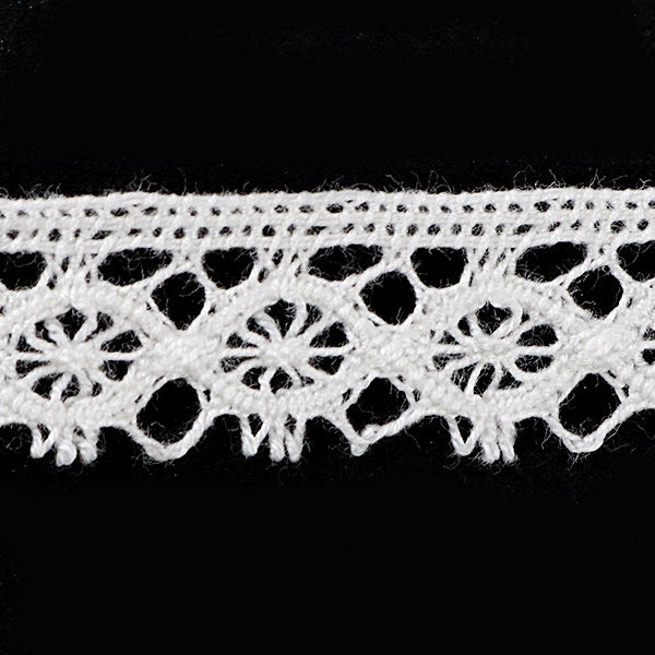 [Aus Quantität 5] Lace Ribon Tape "Torsion Spitze weiße Breite ca. 11mm 2692"