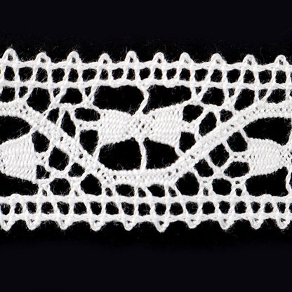 [From quantity 5] RaceRibbonTape "Torsion Lace White width about 20mm 23766]