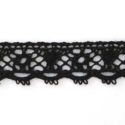 [From quantity 5] RaceRibbonTape "Torsion Lace Black width about 12mm 21022-BK]