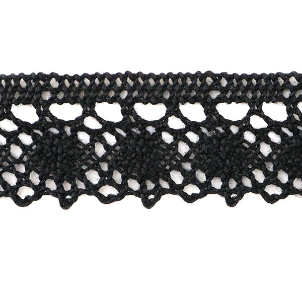 [From quantity 5] RaceRibbonTape "Torsion Lace Black width about 22mm 21276-BK]