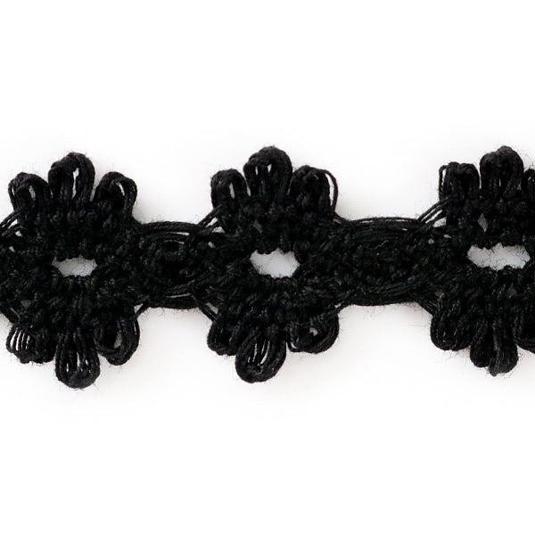 [From quantity 5] RaceRibbonTape "Torsion Lace Black width about 17mm 2990-BK]