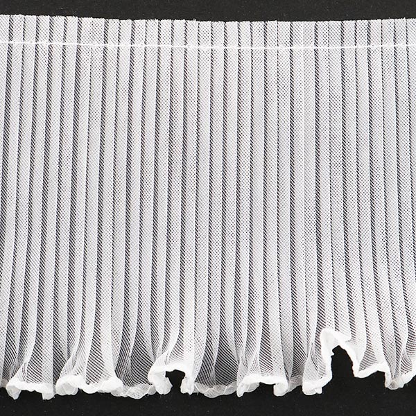 [From quantity 5] frillsRibbonTape "Tetron Frill White Width about 75mm"