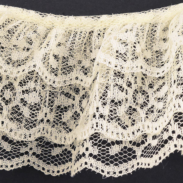 [From quantity 5] RaceRibbonTape "Cheap Lace ivory frill 000590 K-C02"