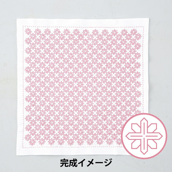 Embroidery kit "At a glanceSashikoKit Iron Line-Clematis- (Origami) SK-400] Olympus