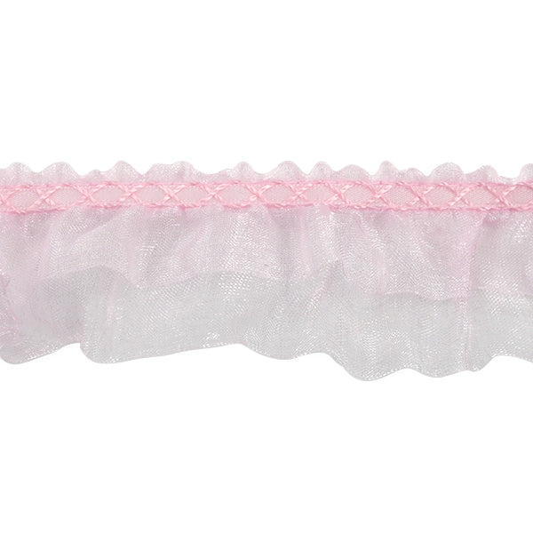 [From quantity 5] frillsRibbonTape "Organja Flyl Width about 38mm 2nd light pink 8811F-2"