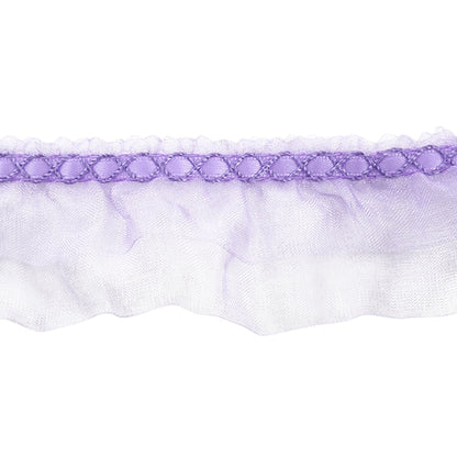 [From quantity 5] frillsRibbonTape "Organdy Frylil Width 38mm 7th Color Purple 8811F-7"