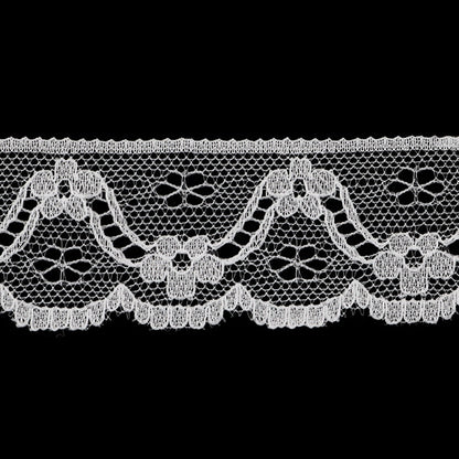 [Dalla quantità 5] Race Ribon Tape "Russell Lace Lace circa 30 mm di larghezza bianca 761101"