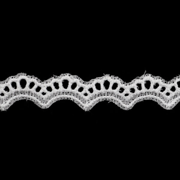 [From quantity 5] RaceRibbonTape "Cotton lace 12mm width white 3444"