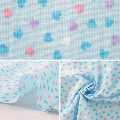 [From quantity 5] Fabric 『Scare Print Print Homy Collection Approximately 110cm Width Heart Pattern YA13097S-D]