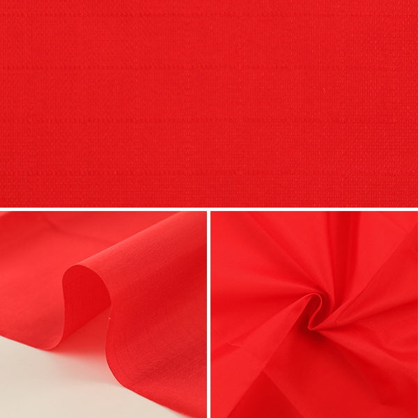 [From quantity 5] Fabric "Antibacterial / Water-repellent nylon lip stop red YNL6619P-34rd"