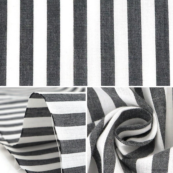 [De la cantidad 5] Fabric "Dyeing Stripe Daikoku Co-Stl-Bk"