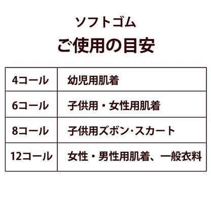 ゴム 『ソフトゴム 白 4コール 3.5mm巾 10m巻 2-450』 YUSHIN 遊心