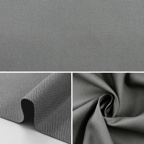 [From quantity 5] Fabric 『Oxford Plain gray B29000Z-123]