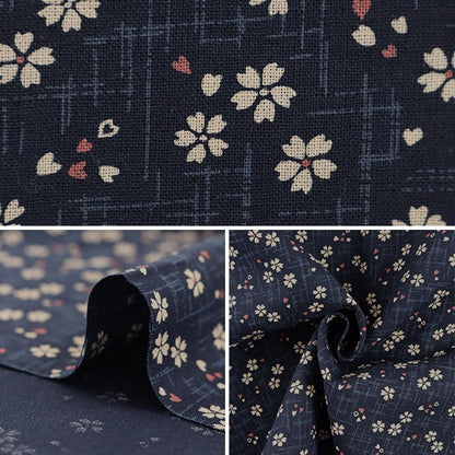 [From quantity 5] Fabric 『Sheeting Japanese pattern cherry blossoms 88227-2-6]