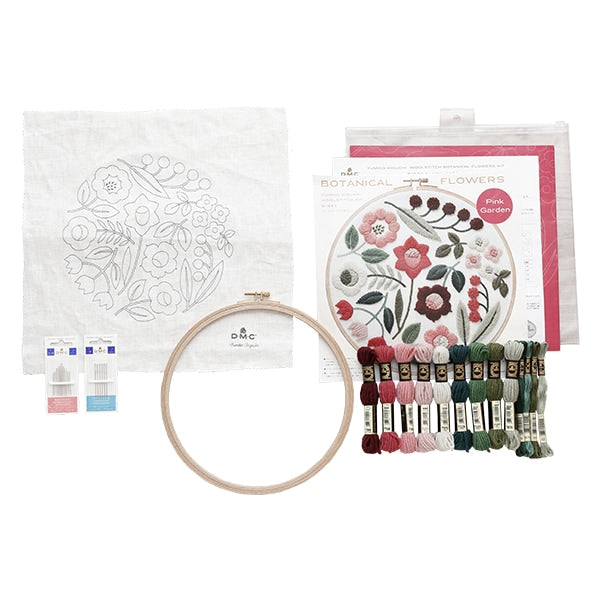 Kit de broderie "Yumiko Higuchi Pink Garden Pink Garden JTP37" DMC Diet