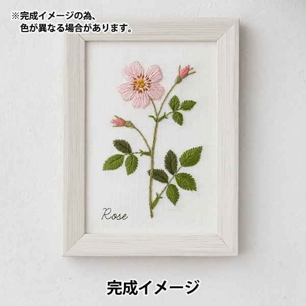 Embroidery kit "Kazuko Aoki 12 months of botanical notebook Rose 542006" LECIEN Lecien COSMO Cosmo