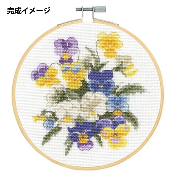 輸入刺繍キット 『クロスステッチ VIOLETTES BK1937』 DMC ディー