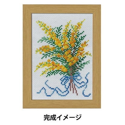 刺繡套件“ 12個月的花卉框架二月含羞草瑪麗天主林收藏7507” Olympus