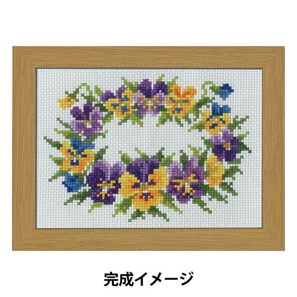 Kit di ricamo "12 mesi Flower Frame March Panzi Marie Catholine Collection 7508" Olympus Orimpass