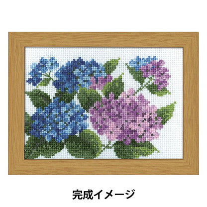 刺繡套件“ 12個月的花卉框架六月繡球花天主林收集7512” Olympus