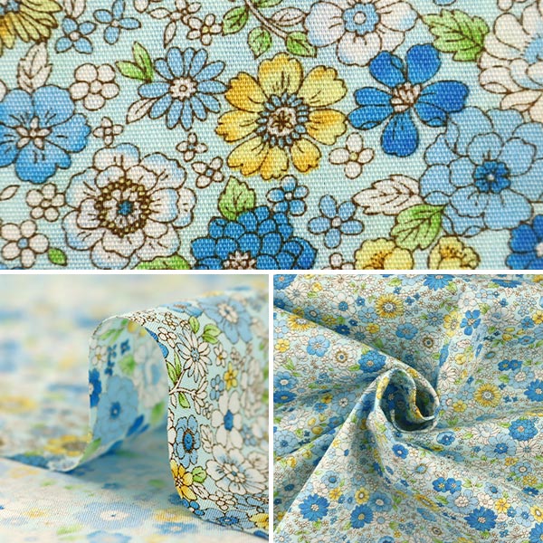 [From quantity 5] Fabric "Broad Flower Pattern AP4187-2B"