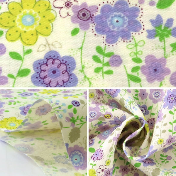 [Dalla quantità 5] tessuto "Broadprint Small Floral Purple KTS3568-D" Cotton Kobayashi Cotton Kobayashi Kobayashi Fibra